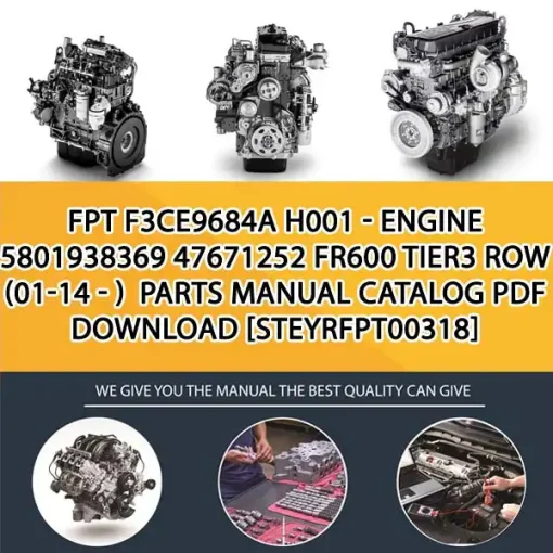 FPT F3Ce9684A H001 - Engine 5801938369 47671252 Fr600 Tier3 Row (01-14 - ) Parts Manual Catalog PDF Download