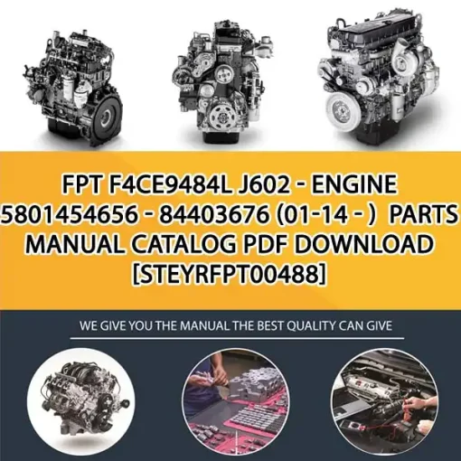 FPT F4Ce9484L J602 - Engine 5801454656 - 84403676 (01-14 - ) Parts Manual Catalog PDF Download