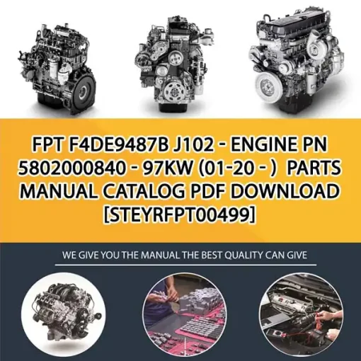 FPT F4De9487B J102 - Engine Pn 5802000840 - 97Kw (01-20 - ) Parts Manual Catalog PDF Download