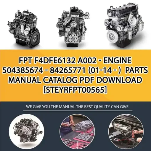 FPT F4Dfe6132 A002 - Engine 504385674 - 84265771 (01-14 - ) Parts Manual Catalog PDF Download