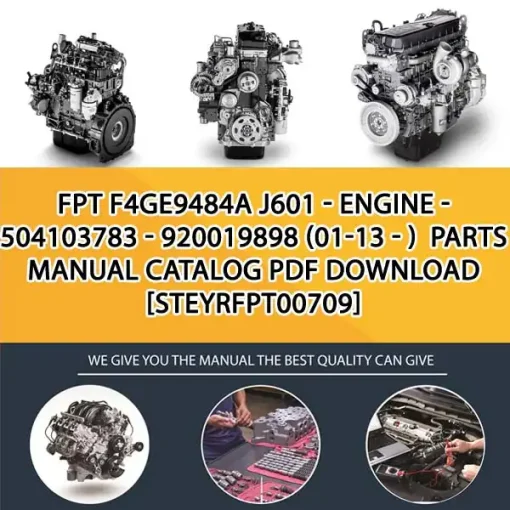 FPT F4Ge9484A J601 - Engine - 504103783 - 920019898 (01-13 - ) Parts Manual Catalog PDF Download