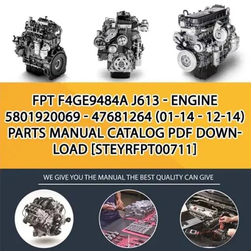 FPT F4Ge9484A J613 - Engine 5801920069 - 47681264 (01-14 - 12-14) Parts Manual Catalog PDF Download