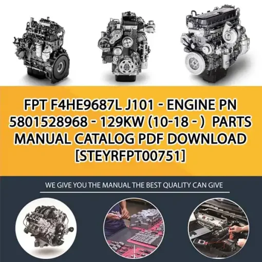 FPT F4He9687L J101 - Engine Pn 5801528968 - 129Kw (10-18 - ) Parts Manual Catalog PDF Download