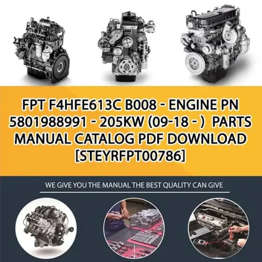 FPT F4Hfe613C B008 - Engine Pn 5801988991 - 205Kw (09-18 - ) Parts Manual Catalog PDF Download