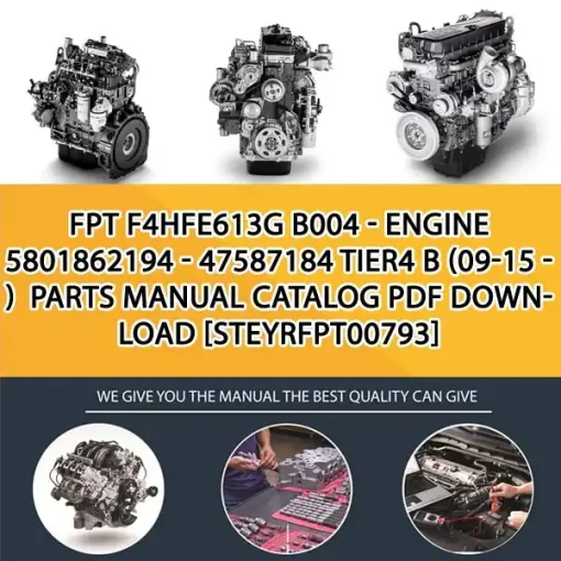 FPT F4Hfe613G B004 - Engine 5801862194 - 47587184 Tier4 B (09-15 - ) Parts Manual Catalog PDF Download