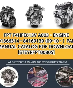 FPT F4Hfe613V A003 - Engine 5801366314 - 84169139 (09-10 - ) Parts Manual Catalog PDF Download