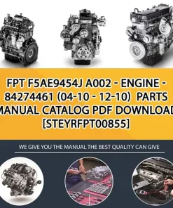 FPT F5Ae9454J A002 - Engine - 84274461 (04-10 - 12-10) Parts Manual Catalog PDF Download