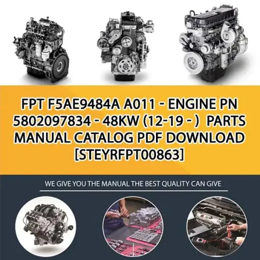 FPT F5Ae9484A A011 - Engine Pn 5802097834 - 48Kw (12-19 - ) Parts Manual Catalog PDF Download