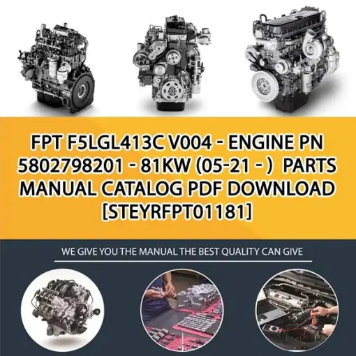 FPT F5Lgl413C V004 - Engine Pn 5802798201 - 81Kw (05-21 - ) Parts Manual Catalog PDF Download