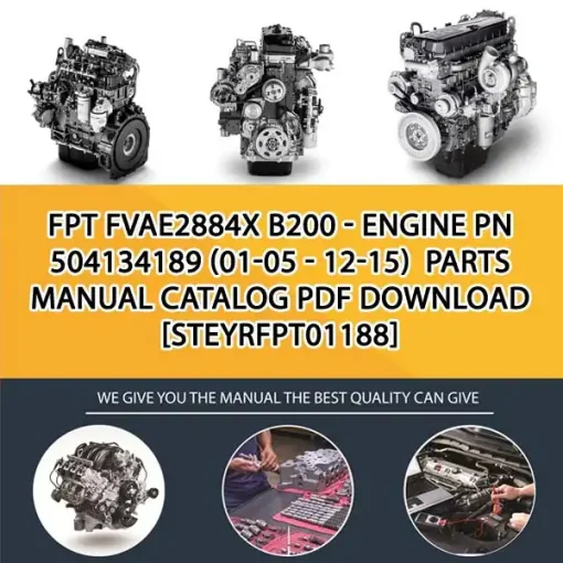 FPT Fvae2884X B200 - Engine Pn 504134189 (01-05 - 12-15) Parts Manual Catalog PDF Download