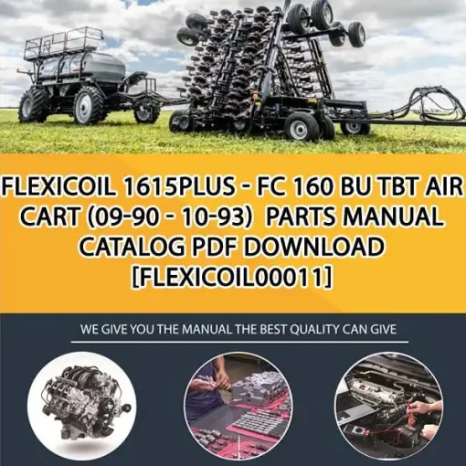 Flexicoil 1615Plus - Fc 160 Bu Tbt Air Cart (09-90 - 10-93) Parts Manual Catalog PDF Download