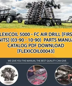 Flexicoil 5000 - Fc Air Drill [First Units] (03-90 - 10-90) Parts Manual Catalog PDF Download