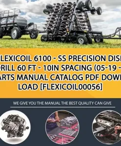 Flexicoil 6100 - Ss Precision Disk Drill 60 Ft - 10In Spacing (05-19 - ) Parts Manual Catalog PDF Download