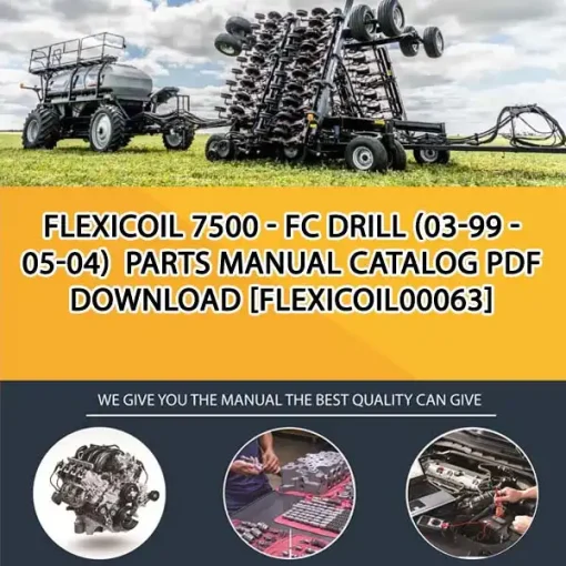 Flexicoil 7500 - Fc Drill (03-99 - 05-04) Parts Manual Catalog PDF Download