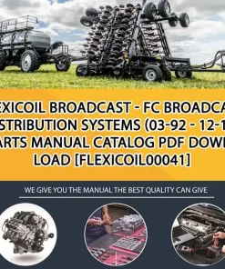 Flexicoil Broadcast - Fc Broadcast Distribution Systems (03-92 - 12-10) Parts Manual Catalog PDF Download