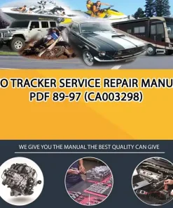 Geo Tracker Service Repair Manual Pdf 89-97 (CA003298)