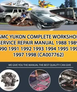 Gmc Yukon Complete Workshop Service Repair Manual 1988 1989 1990 1991 1992 1993 1994 1995 1996 1997 1998 (CA007762)
