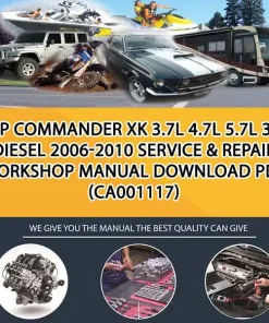 Jeep Commander Xk 3.7L 4.7L 5.7L 3.0L Diesel 2006-2010 Service & Repair Workshop Manual Download Pdf (CA001117)