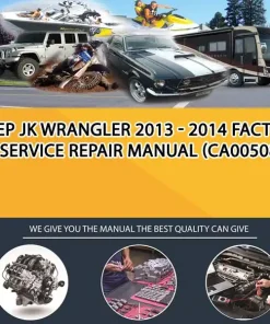 Jeep Jk Wrangler 2013 - 2014 Factory Service Repair Manual (CA005089)