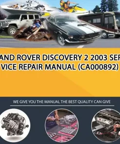 Land Rover Discovery 2 2003 Service Repair Manual (CA000892)