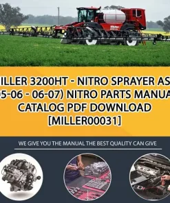 Miller 3200Ht - Nitro Sprayer Asn (05-06 - 06-07) Nitro Parts Manual Catalog PDF Download