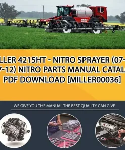 Miller 4215Ht - Nitro Sprayer (07-09 - 07-12) Nitro Parts Manual Catalog PDF Download