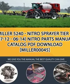 Miller 5240 - Nitro Sprayer Tier 3 (07-12 - 06-14) Nitro Parts Manual Catalog PDF Download