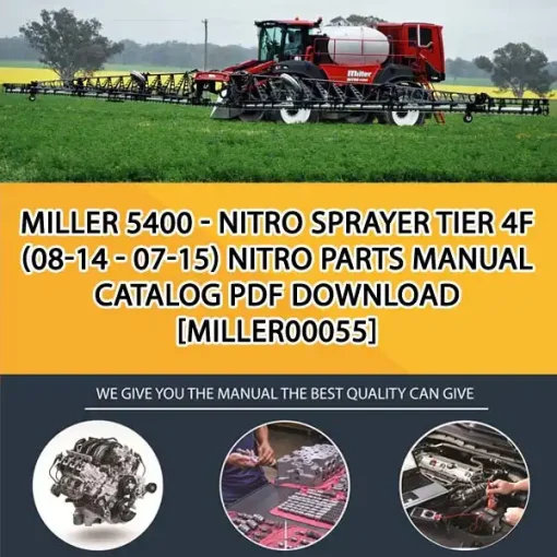 Miller 5400 - Nitro Sprayer Tier 4F (08-14 - 07-15) Nitro Parts Manual Catalog PDF Download