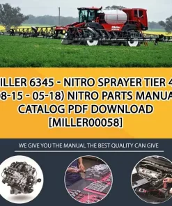 Miller 6345 - Nitro Sprayer Tier 4B (08-15 - 05-18) Nitro Parts Manual Catalog PDF Download