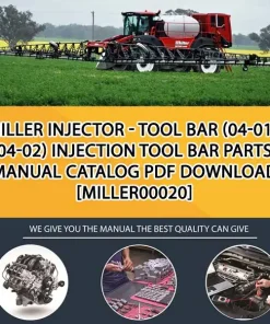 Miller Injector - Tool Bar (04-01 - 04-02) Injection Tool Bar Parts Manual Catalog PDF Download