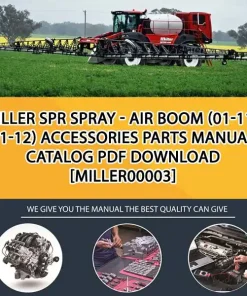 Miller Spr Spray - Air Boom (01-11 - 01-12) Accessories Parts Manual Catalog PDF Download