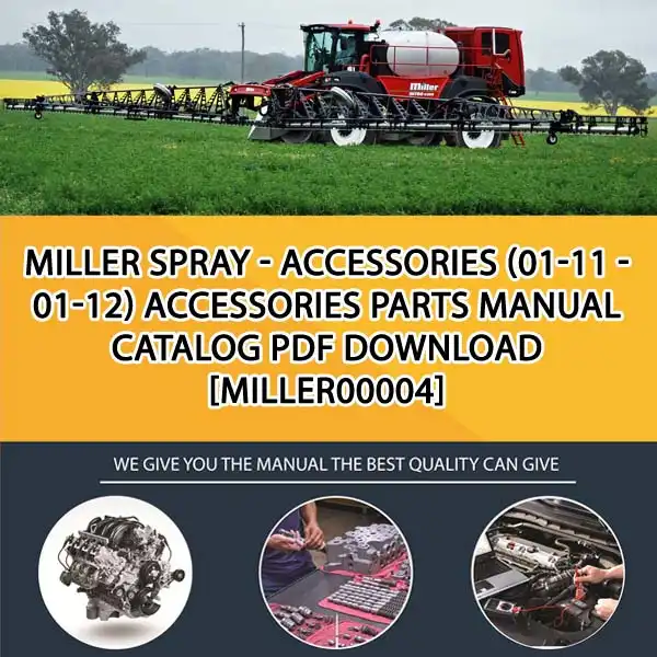 Miller Spray - Accessories (01-11 - 01-12) Accessories Parts Manual Catalog PDF Download