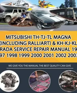 Mitsubishi Th-Tj-Tl Magna (Including Ralliart) & Kh-Kj-Kl Verada Service Repair Manual 1996 1997 1998 1999 2000 2001 2002 2003 2 (CA009953)