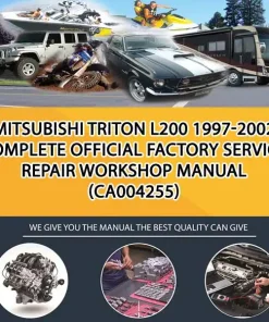 Mitsubishi Triton L200 1997-2002 Complete Official Factory Service Repair Workshop Manual (CA004255)