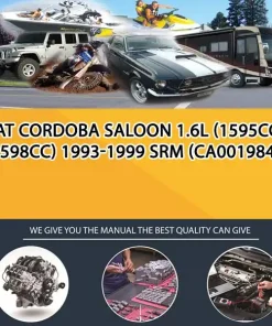 Seat Cordoba Saloon 1.6L (1595Cc & 1598Cc) 1993-1999 Srm (CA001984)
