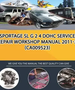 Sportage Sl G 2 4 Dohc Service Repair Workshop Manual 2011-2 (CA009523)