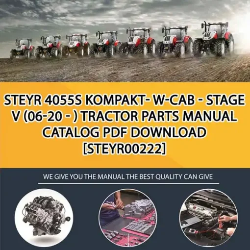 Steyr 4055S Kompakt- W-Cab - Stage V (06-20 - ) Tractor Parts Manual Catalog PDF Download