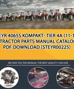 Steyr 4065S Kompakt- Tier 4A (11-17 - ) Tractor Parts Manual Catalog PDF Download