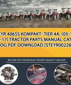 Steyr 4065S Kompakt- Tier 4A. (05-14 - 12-17) Tractor Parts Manual Catalog PDF Download