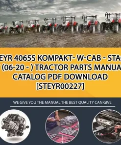Steyr 4065S Kompakt- W-Cab - Stage V (06-20 - ) Tractor Parts Manual Catalog PDF Download