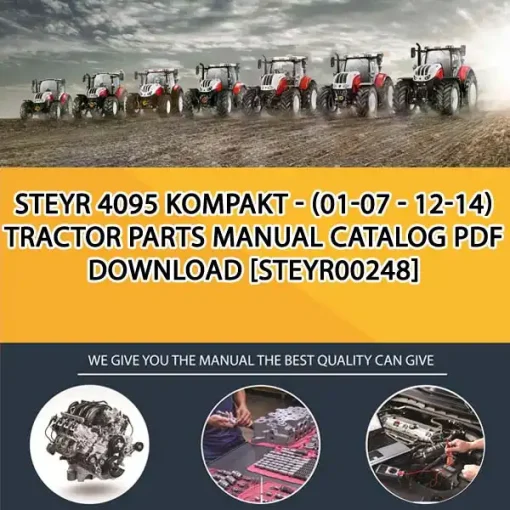Steyr 4095 Kompakt - (01-07 - 12-14) Tractor Parts Manual Catalog PDF Download