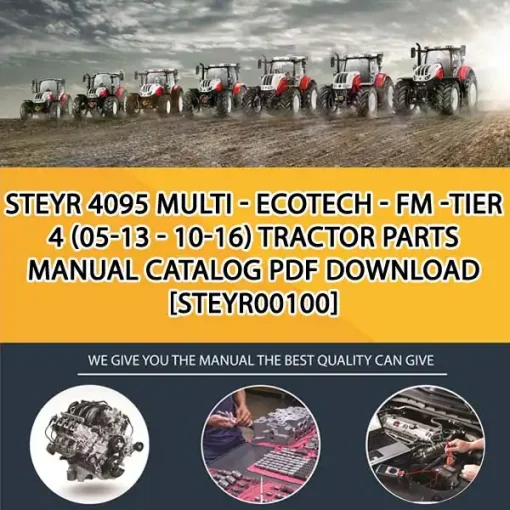 Steyr 4095 Multi - Ecotech - Fm -Tier 4 (05-13 - 10-16) Tractor Parts Manual Catalog PDF Download