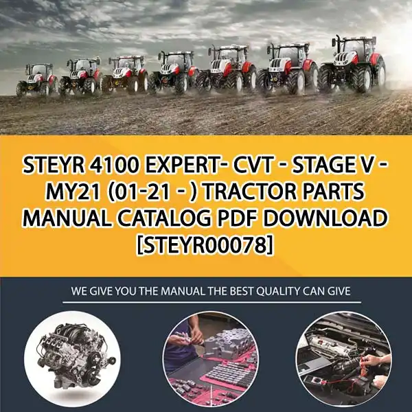 Steyr 4100 Expert- Cvt - Stage V - My21 (01-21 - ) Tractor Parts Manual Catalog PDF Download