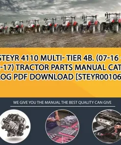 Steyr 4110 Multi- Tier 4B. (07-16 - 12-17) Tractor Parts Manual Catalog PDF Download