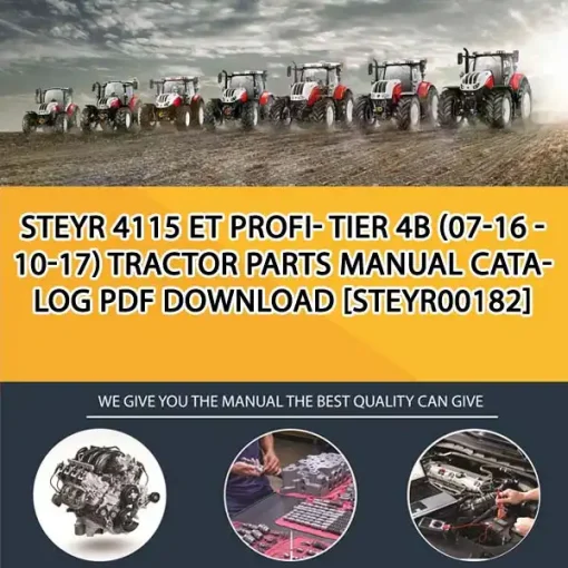 Steyr 4115 Et Profi- Tier 4B (07-16 - 10-17) Tractor Parts Manual Catalog PDF Download