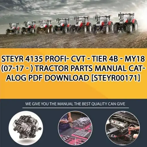 Steyr 4135 Profi- Cvt - Tier 4B - My18 (07-17 - ) Tractor Parts Manual Catalog PDF Download