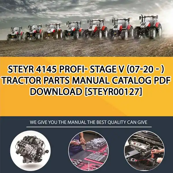 Steyr 4145 Profi- Stage V (07-20 - ) Tractor Parts Manual Catalog PDF Download