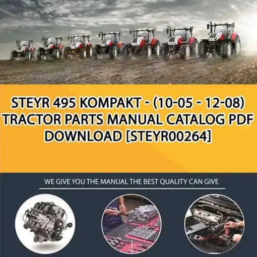 Steyr 495 Kompakt - (10-05 - 12-08) Tractor Parts Manual Catalog PDF Download