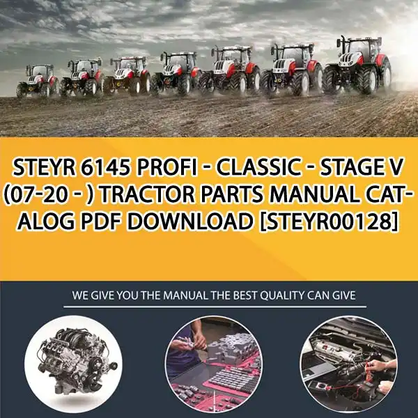 Steyr 6145 Profi - Classic - Stage V (07-20 - ) Tractor Parts Manual Catalog PDF Download