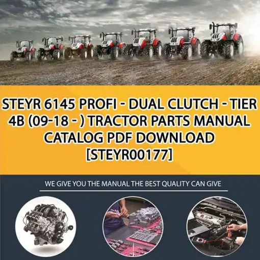 Steyr 6145 Profi - Dual Clutch - Tier 4B (09-18 - ) Tractor Parts Manual Catalog PDF Download